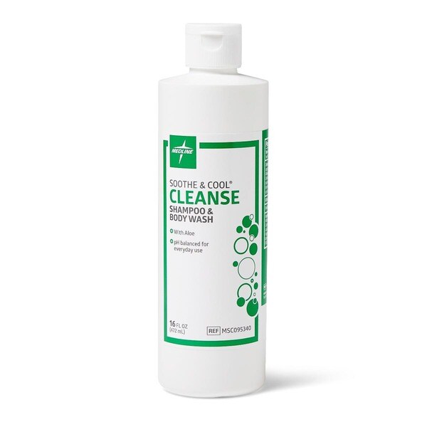 Medline Soothe & Cool Shampoo & Body Wash Pack of 12