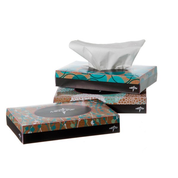 Medline Standard Box Facial Tissue (Case of 200) 10249855 Overstock