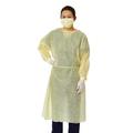 Medline Isolation Gown, SMS, Latex-free, Yellow (bulk pack of 100)