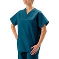 Medline Unisex Reversible Caribbean Blue Scrub Top