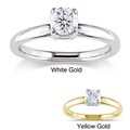 Miadora 14k Gold 1/2ct TDW Diamond Solitaire Engagement Ring (G-H, I1-I2)