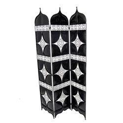 Best Shopping Exotic Arabian Three-Part Screen (Morocco)