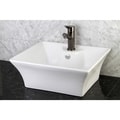 White Vitreous China Vessel Sink
