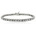 Icz Stonez Sterling Silver/Gold Over Silver CZ Tennis Bracelet