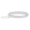 Sterling Essentials Silver 7-inch High Polish Bangle Bracelet (10 mm)