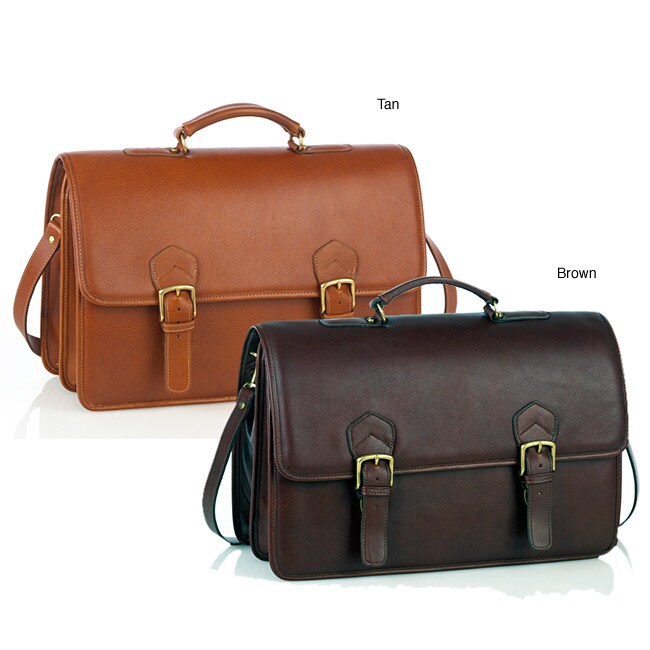 oversized leather briefcase