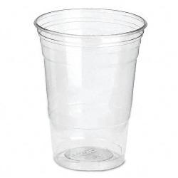 Dixie 16 oz Clear Plastic PETE Cups (Case of 500)