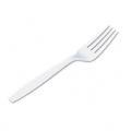 Dixie White Heavyweight Plastic Forks (Case of 1000)