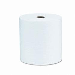 Nonperforated White 8 x 800' Paper Towel Rolls (Pack of 12)