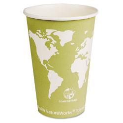 Eco-Products Compostable Eco 16 oz Paper Hot Cup (Case of 1000)