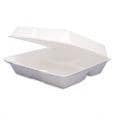 Dart Carryout Hinged 3-Compartment Food Containers (Case of 200)