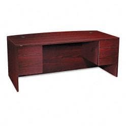 HON 10500 Series Bow Front Double Pedestal Desk