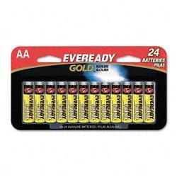 Eveready Gold Alkaline AA Batteries (Pack of 24)