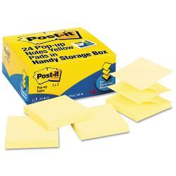 Post-it Pop-up Notes, Canary Yellow (Case of 24)