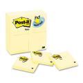 Post-it 3 x 3 Canary Yellow Notes, 90-Sheet Pads (Case of 24)