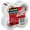 Scotch Tear-By-Hand Packaging Tape, Clear (Pack of 4)