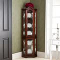 McCoy Mahogany Lighted Display Cabinet