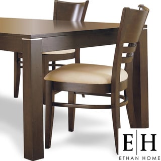 ETHAN HOME Venice Espresso Cushioned Dining Chair (Set of 2)