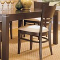 ETHAN HOME Venice Espresso Padded Dining Chairs (Set of 2)