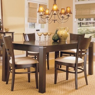 See Reviews TRIBECCA HOME Venice Espresso Contemporary 5-piece Dining Set