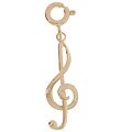 14k Gold Treble Clef