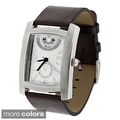 Geneva Platinum Men's Rectangle Face Watch