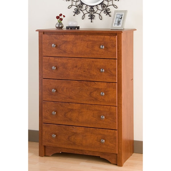 Chelsea Cherry 5-drawer Chest - 10468459 - Overstock.com Shopping 