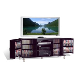 See Reviews Broadway Black Large Flat Panel Plasma / LCD TV Console with Media Storage