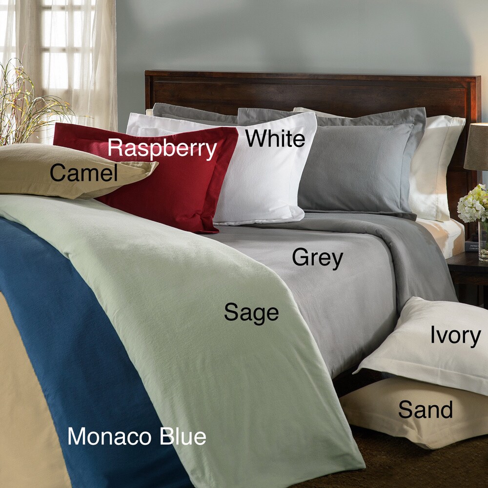 Ultra Soft/ Heavyweight German Flannel 3piece Duvet Cover Set