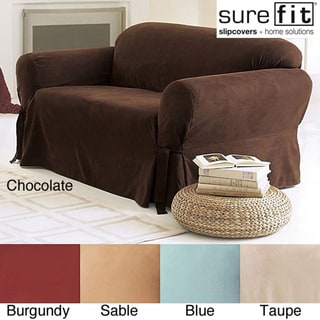 Click to Enlarge for Sure Fit Smooth Suede Washable Sofa Slipcover Sure Fit Smooth Suede Washable Sofa Slipcover-Image