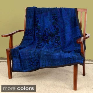 Embroidered Handmade Throw Blanket (Guatemala)