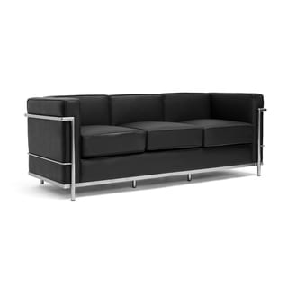 Low Price Mason Black Leather Sofa