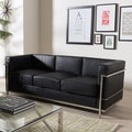 LC Black Leather Sofa