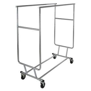 Econoco Rectangular Hangrail Rack W V Brace Retail Clothing Rack