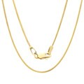 14k Yellow Gold Snake Chain Necklace (1mm) (16-24 inches)