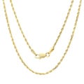 Roberto Martinez 14k Yellow Gold Diamond-cut Rope Chain Necklace (1.5 mm) (16-30 inches)