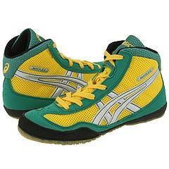 ASICS Kids Matflex GS (Toddler/Youth) Green/Silver/Yellow Athletic 