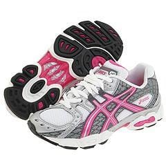 ASICS Kids Gel Nimbus 10 GS (Toddler/Youth) White/Hot Pink/Lightning