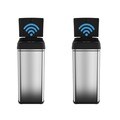 iTouchless 13-gallon Deodorizer Filtered Stainless Steel Sensor Trash Can (Pack of 2)