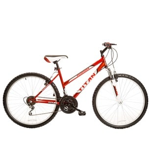 womens red mountain bike