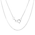 Roberto Martinez 14k White Gold 0.5 mm Box Chain (16"-20")