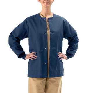 Medline Unisex Navy 2-pocket Warm-up Jacket