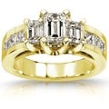 14k Gold 2ct TDW Certified Diamond Engagement Ring (H-I, SI1-SI2)