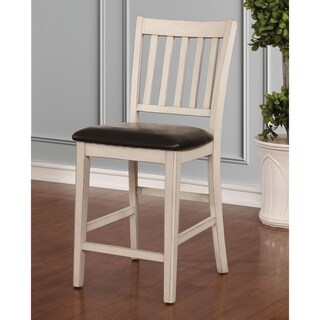 The Gray Barn Doolittle Slatted Counter Height Chairs (Set of 2)