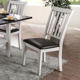 The Gray Barn Doolittle Leatherette Dining Chairs (Set of 2)