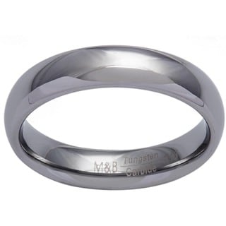 Men's Tungsten Carbide Dome Wedding Band (5.5 mm)