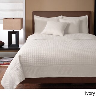 Essex 100-percent Cotton Quilted-square 3-piece Design Quilt Set