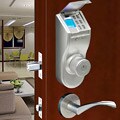 Fingerprint Silver Finished Right handled Deadbolt Lock