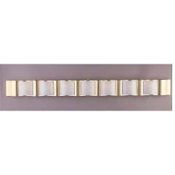 Metro 7-light Brass Finish Wall Sconce