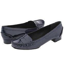 KORS Michael Kors Cabbie Navy Soft Patent Loafers